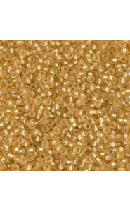 Miyuki rocailles Perlen 15/0 - Semi-matte silverlined gold 15-1902